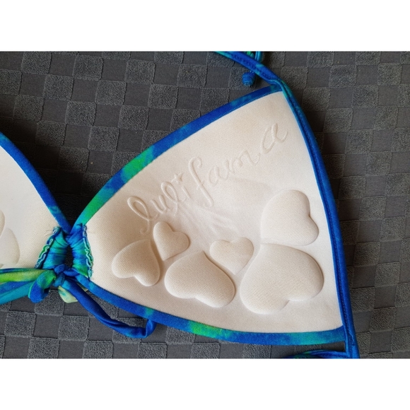 Luli Fama Luxury String Bikini Top Molded Cups XS - Picture 9 of 12